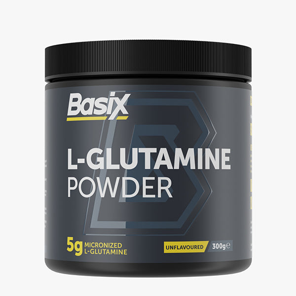 Basix L_glutamine Powder Unflavoured 300g - Muscle Recovery - Basix