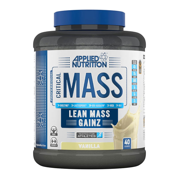 Applied Nutrition Critical Mass Lean Mass Gainer Vanilla 40 Servings - mass gainer - Applied Nutrition