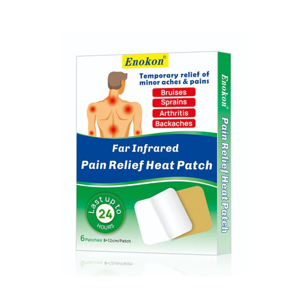 Enokon Pain Relief Heat Patch 8*12 Cm 6 Pcs
