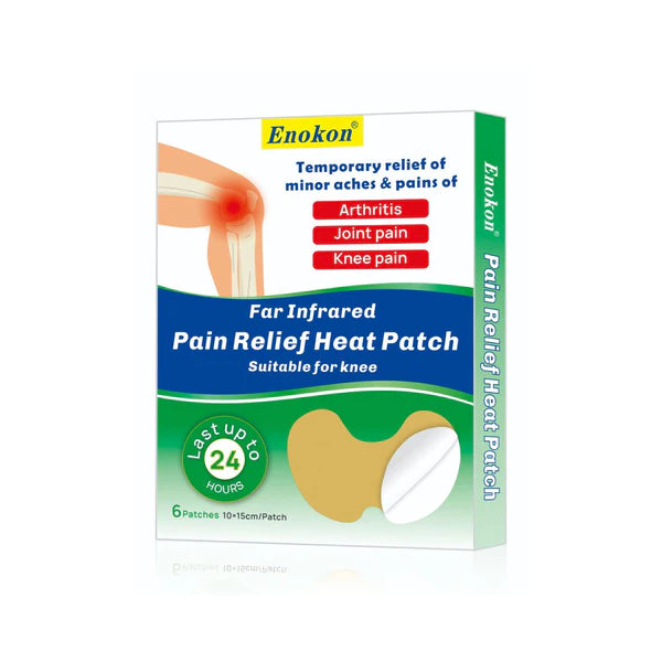 Enokon Pain Relief Heat Patch For Knee 10*15 Cm 6 Pcs