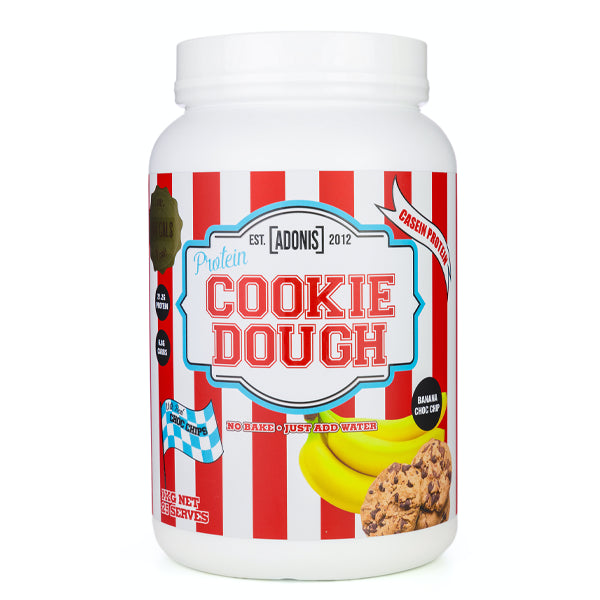 Adonis Protein Cookie Dough Banana Choco Chip 1 Kg - nutritious snack - adonis