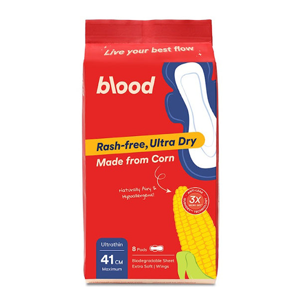 Blood Ultrathin Maximum 41cm 8's Pads