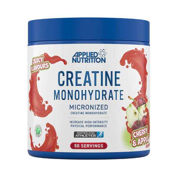 Applied Nutrition Creatine Micronized Monohydrate Cherry &amp;amp; Apple 50 Servings - Creatine - Applied Nutrition