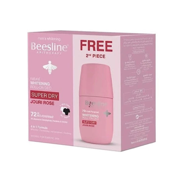 Beesline Whitening Roll On Deo Jouri Rose 50ml 1+1 Free