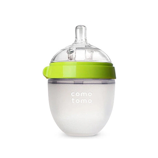 Como Tomo Baby Silicone Bottle 150 Ml Green&amp;white