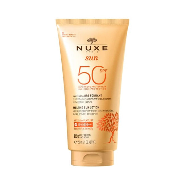 Nuxe Melting Sun Lotion Spf 50 Face &amp; Body 150 Ml