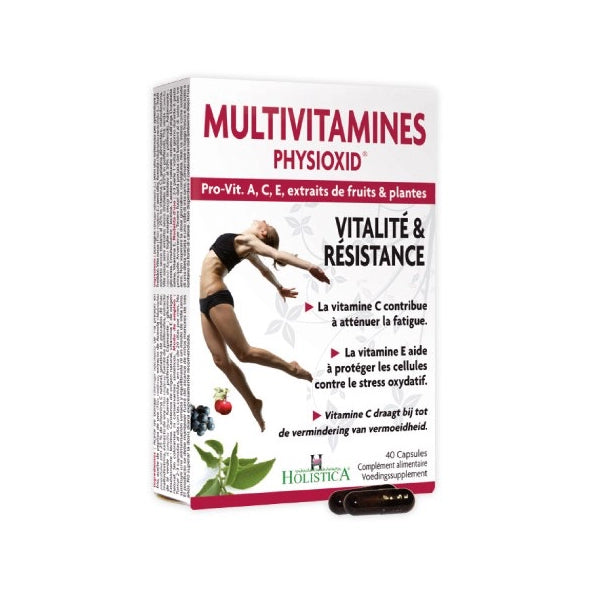 Holistica Multivitamines Physioxid Ultra Vegan A,c,e 40 Tab