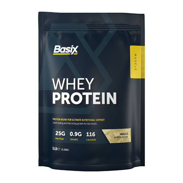 Basix Whey Protein Vanilla Whip 5 Lbs - Workout Recovery - Basix