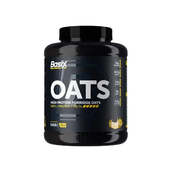 Basix High Protein Porridge Oats Banana 3 Kg - High Protein - Basix