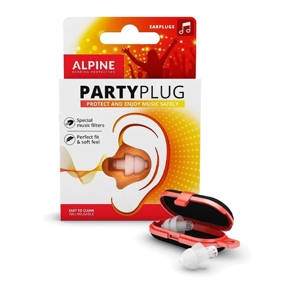 Alpine Party Plug Transparent Earplugs 1 Pair