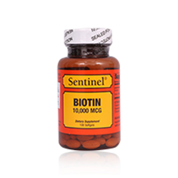 Sentinel Biotin 10000 Mcg  100 Softgels