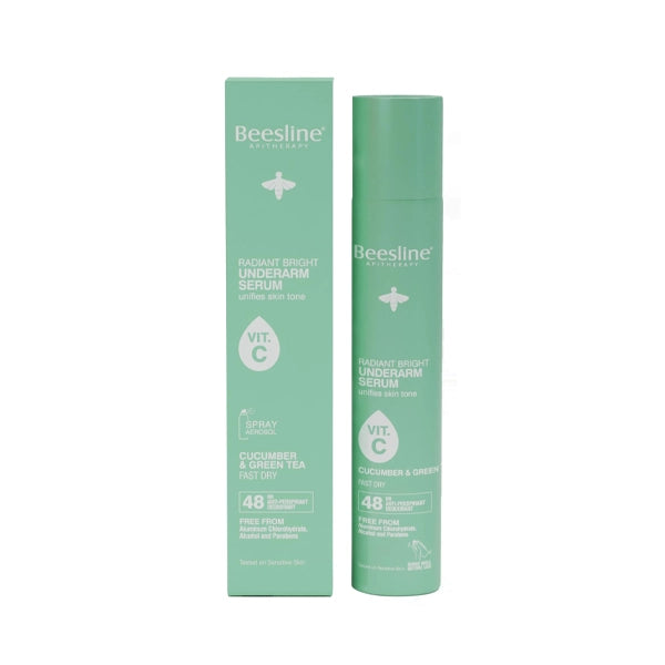 Beesline Radiant Bright Underarm Deo Spray Cucumber &amp; Green Tea 150 Ml