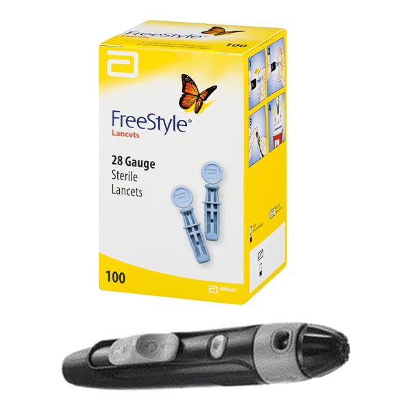 Free Style Combo Pack Machine+100 Strips + 100 Lancets