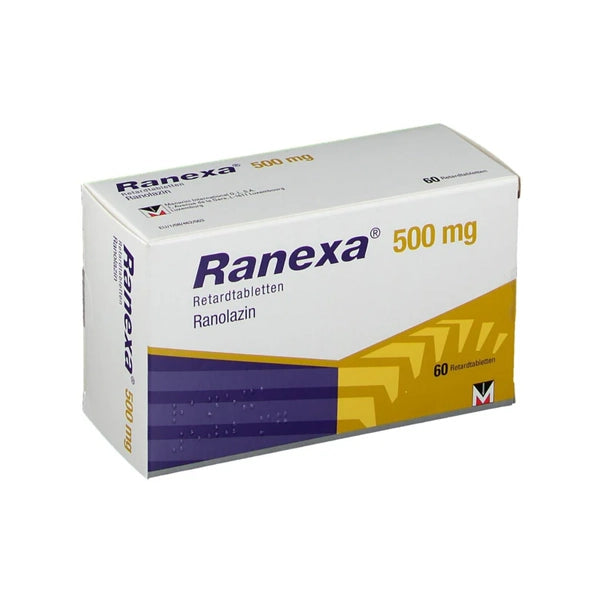 Ranexa 500mg Tab 60's