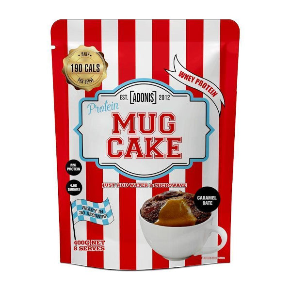 Adonis Protein Mug Cake Whey Protein Caramel Date 400 G - dessert - adonis