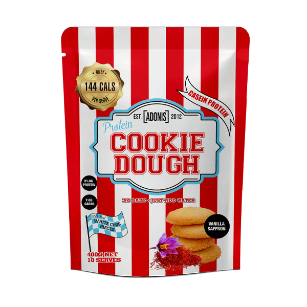 Adonis Protein Cookie Dough Casien Vanilla Saffron 400 G - High Protein - adonis