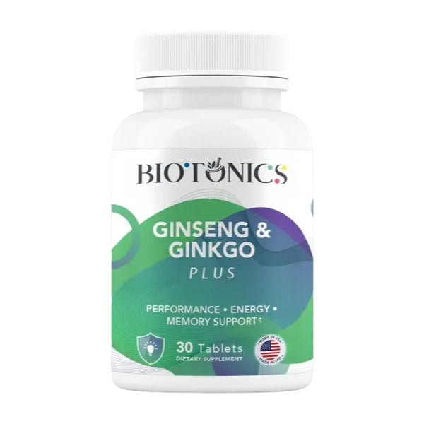 Biotonics Ginseng &amp; Ginkgo Plus 30 Tab