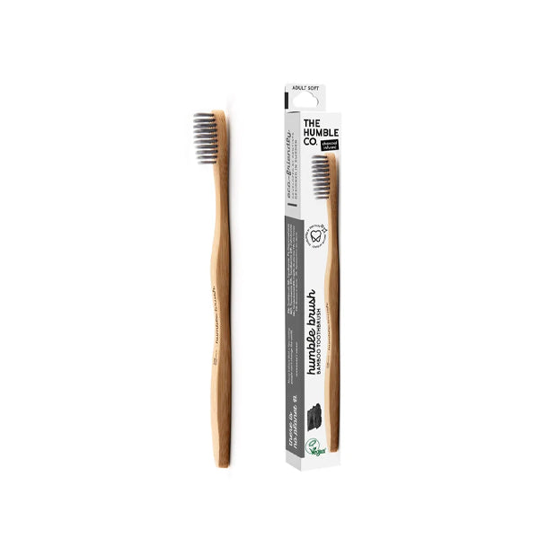The Humble Co. Bamboo Toothbrush Charcoal Bristles