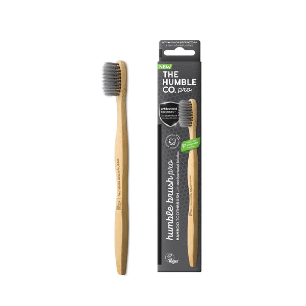 The Humble Co. Pro Bamboo Toothbrush Antibacterial Silver Adult