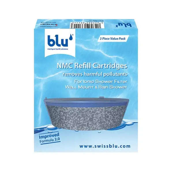Blu Ionic Shower Filter Rain Shower Wall Mount