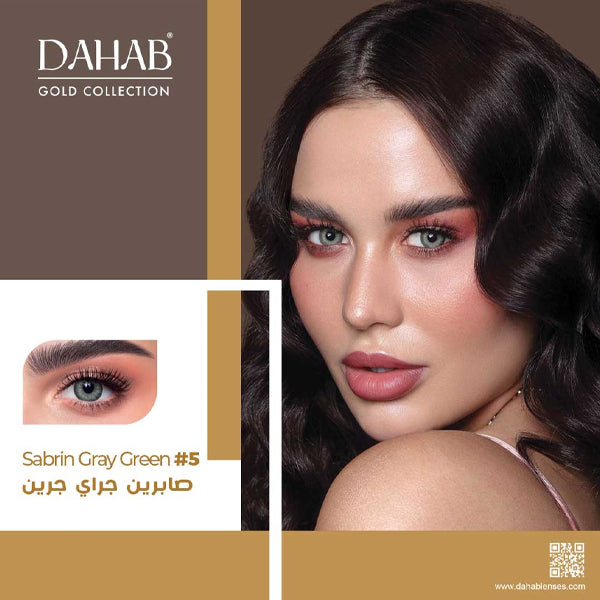 Dahab Monthly Soft Contact Lenses Sabrin Gray Green (05)