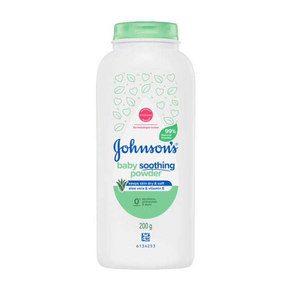 Johnson's Baby Powder Aloe &amp; Vit E Natural 200 G