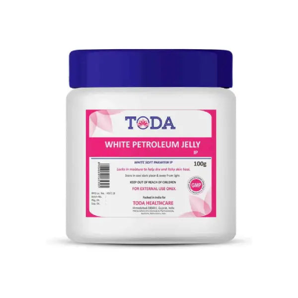 toda white petroleum jelly in jar 100gm