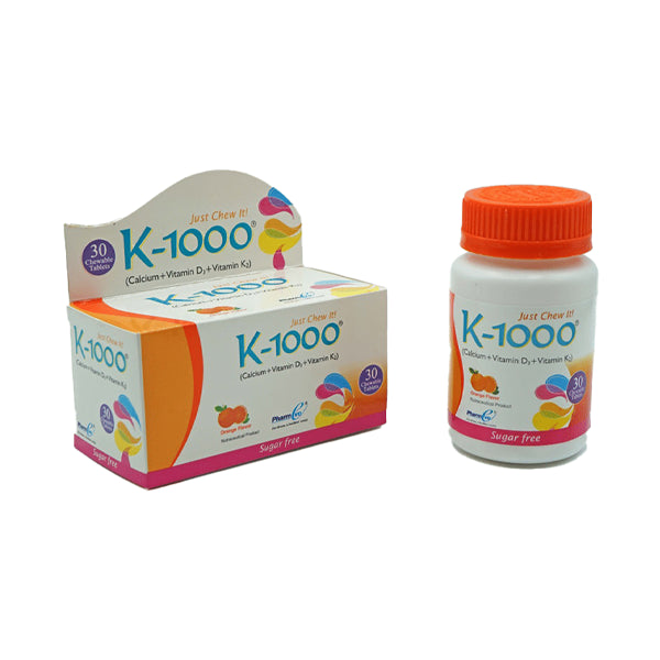 K-1000 Orange Flavor 30 Chewable Tablets
