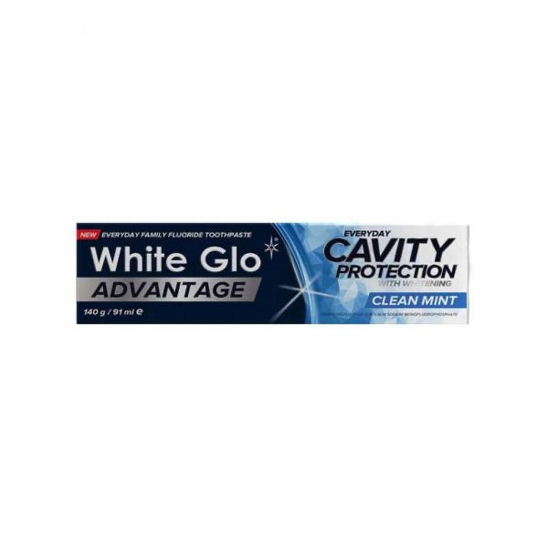 White Glo Advantage Whitening Clean Mint Toothpaste 140gm