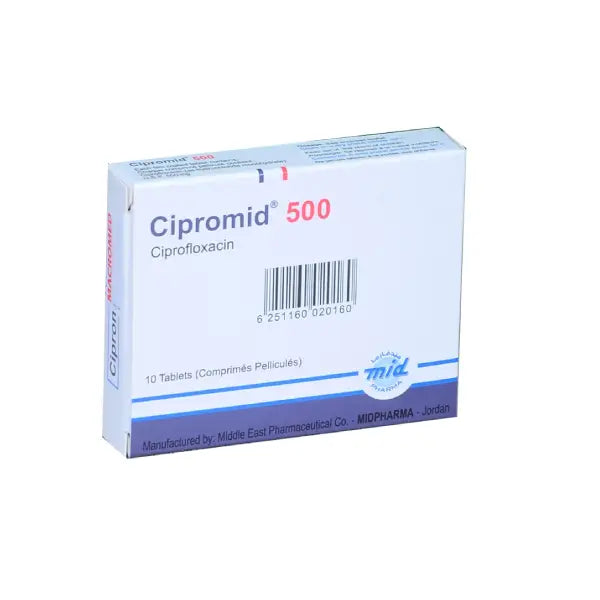 cipromid 500mg tab 10's