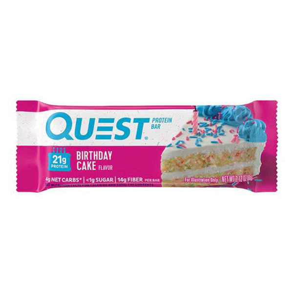 Quest Nutrition Protein Bar Birthday Cake 60 G - High Protein - Quest Nutrition