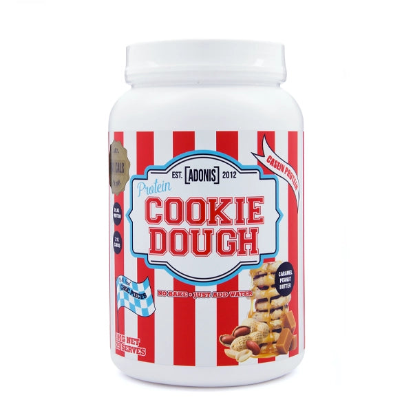 Adonis Protein Cookie Dough 1kg Caramel Peanut Butter - protein cookie dough - adonis