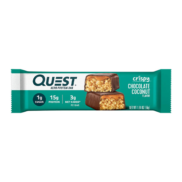 Quest Nutrition Hero Protein Bar Crispy Chocolate Coconut  55 G - protein bar - Quest Nutrition