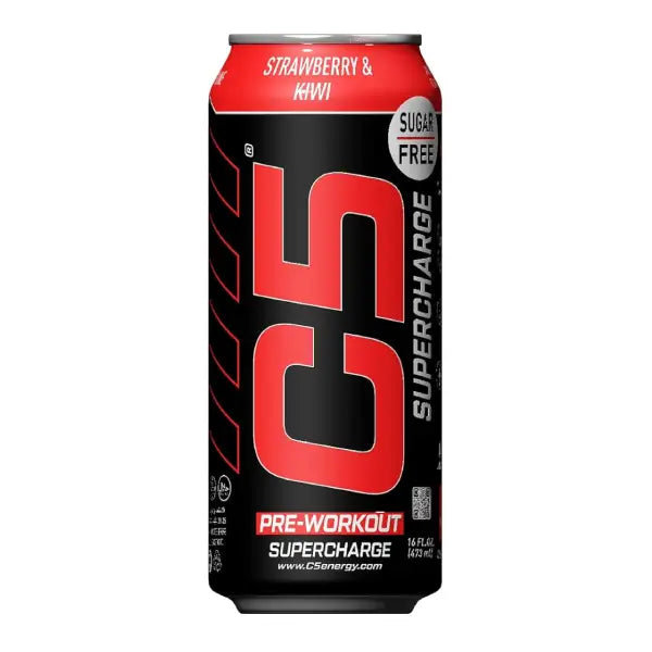 C5 Pre-workout Supercharge 473ml Strawberry &amp;amp; Kiwi Sugar Free - Energy Boost - C5