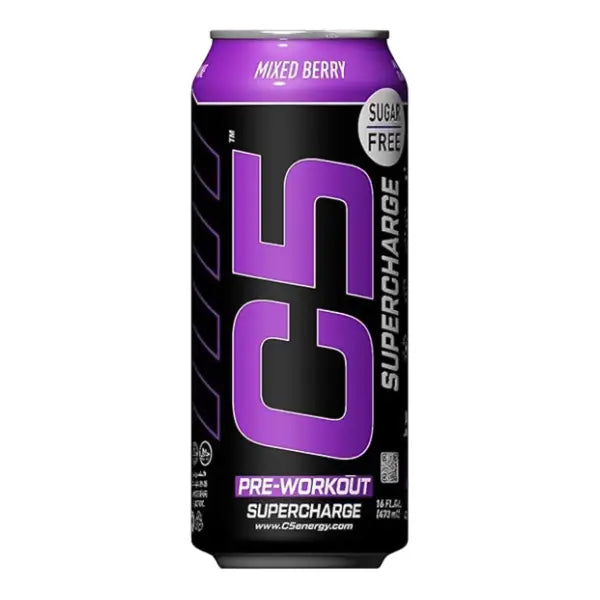 C5 Pre-workout Supercharge 473ml Mixed Berry Sugar Free - energy - C5