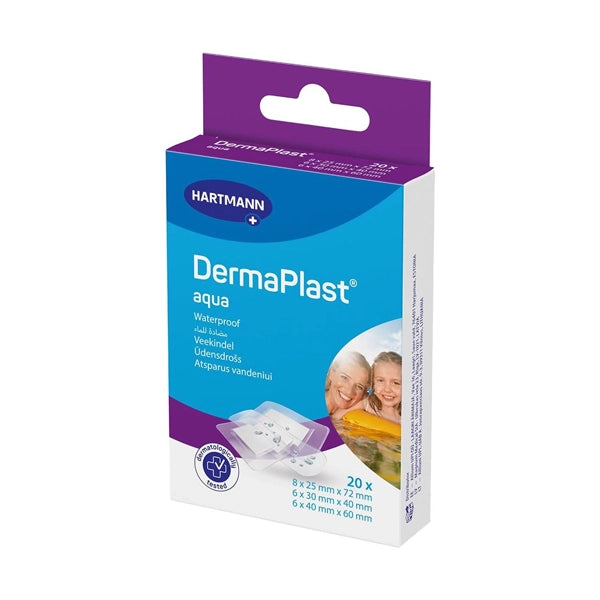 Dermaplast Water Resist Plaster 2 Sizes 20 Pcs