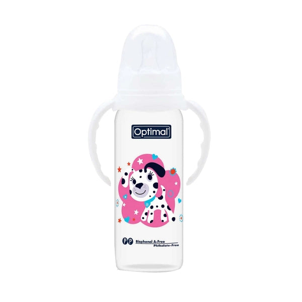 Optimal Plastic Feeding Bottle With Handle 240ml