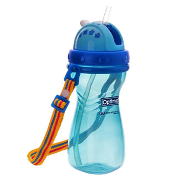 Optimal Wide Neck Straw Bottle 400ml
