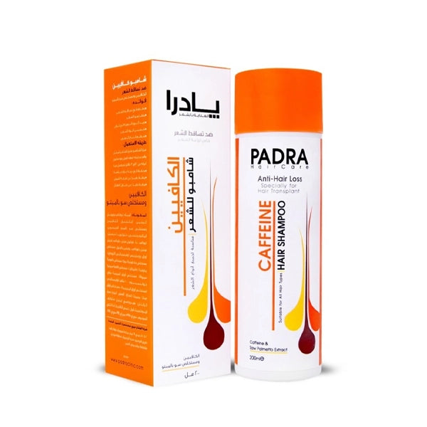 padra caffeine anti hair loss shampoo 200 ml - anti hair loss - padra