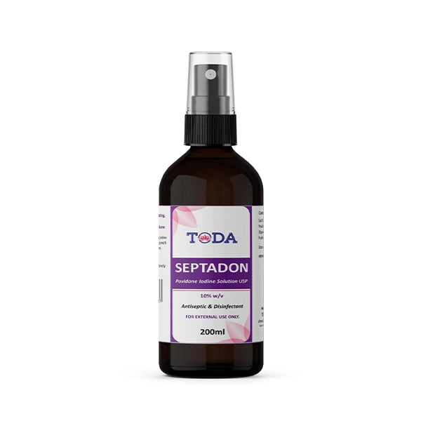 Toda Septadon 10% Povidone Iodine Spray 200 Ml