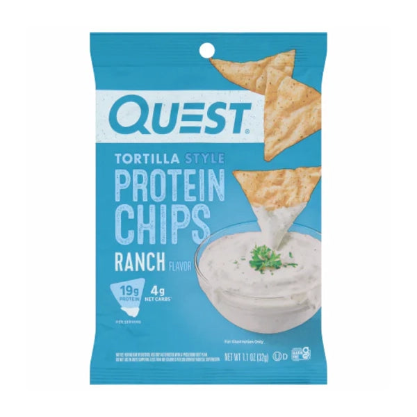Quest Nutrition Protein Tortilla Chips Ranch 32gm - protein - Quest Nutrition