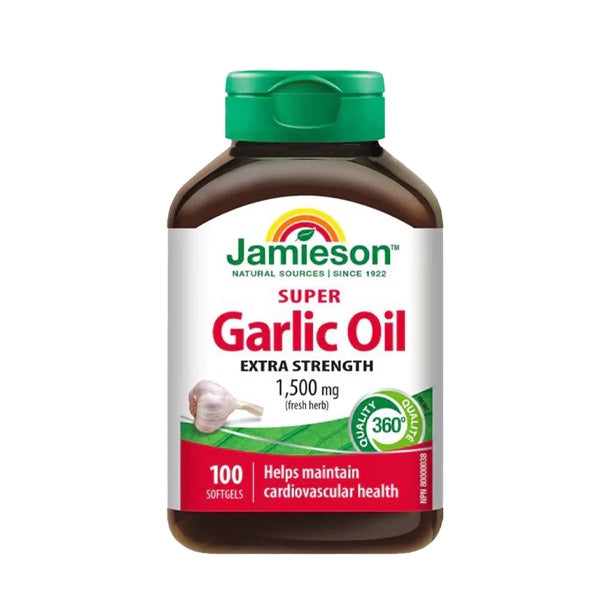 Jamieson Super Garlic Oil Extra Strength 1500mg Cap 100's