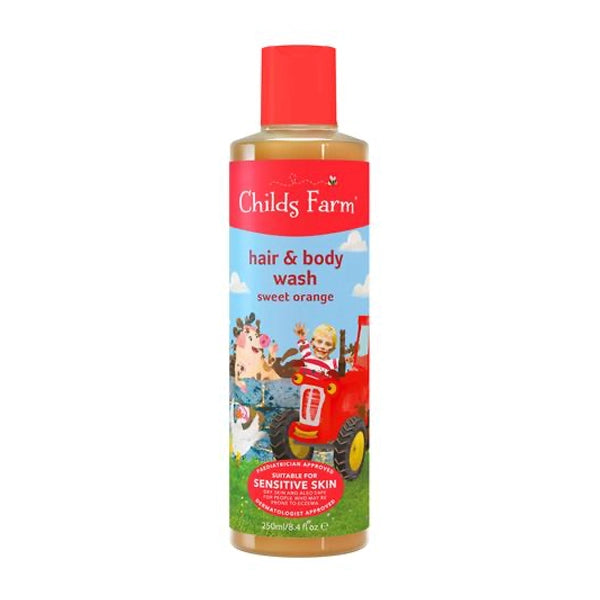 childs farm hair &amp; body wash sweet orange 250ml