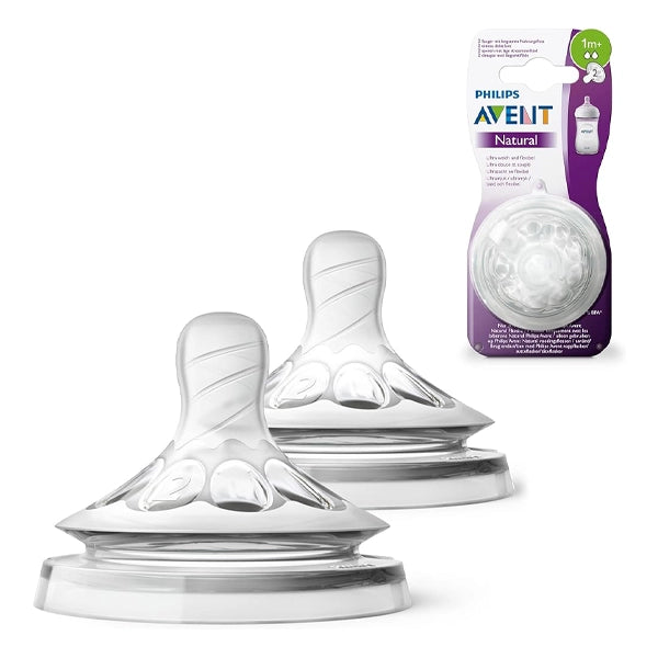 Philips Avent Natural Feeding Teats X2 Flow +1 M