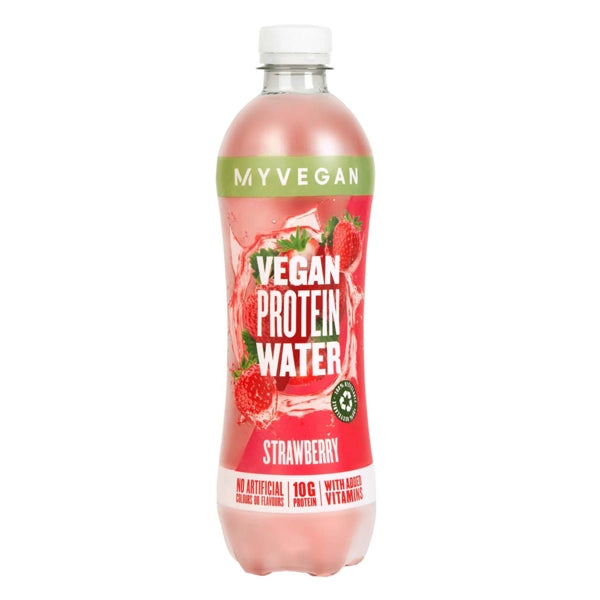 My Vegan Vegan Protein Water Strawberry 500ml (89009) - plant-based protein - Myvegan