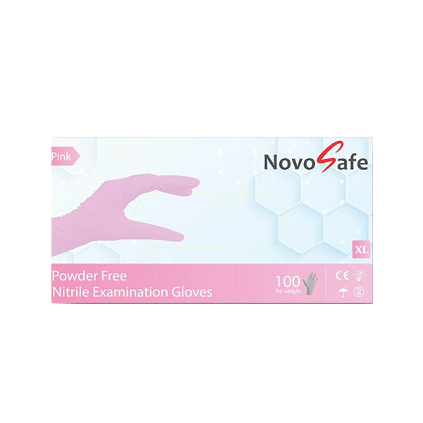 Novosafe Non Sterile Nitrile Pink Glove X-large