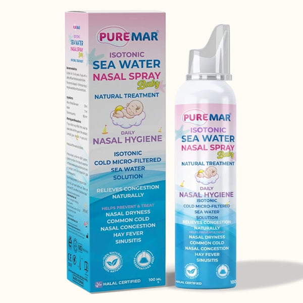 Puremar Baby Isotonic Sea Water Nasal Spray 100 Ml