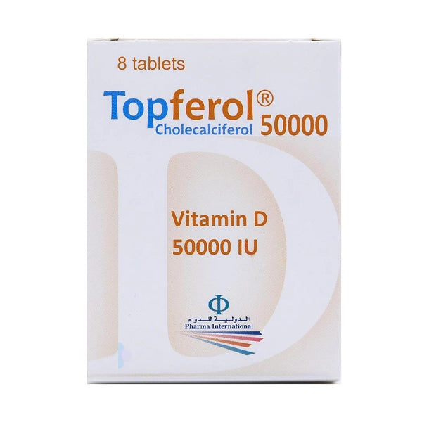 topferol 50000 iu 8 tab - vitamin d - topferol