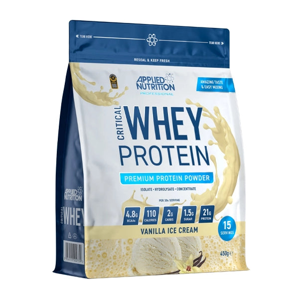 Applied Nutrition Critical Whey 450gm Vanilla - Muscle Growth - Applied Nutrition