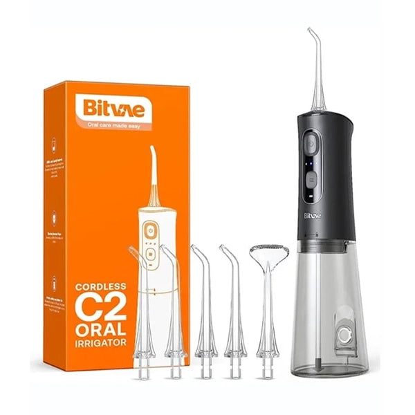 Bitvae C2 Water Flosser Black + 6pcs Nozzles